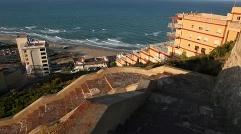 Dosel Beach of Cullera Stock Footage 10942334