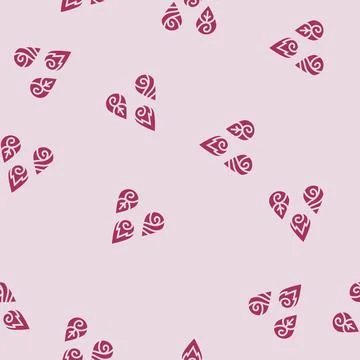 Doshas ayurveda glyph seamless pattern Stock Illustration