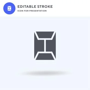 Dossier icon vector, filled flat sign, solid pictogram isolated on white, log Stockillustratie