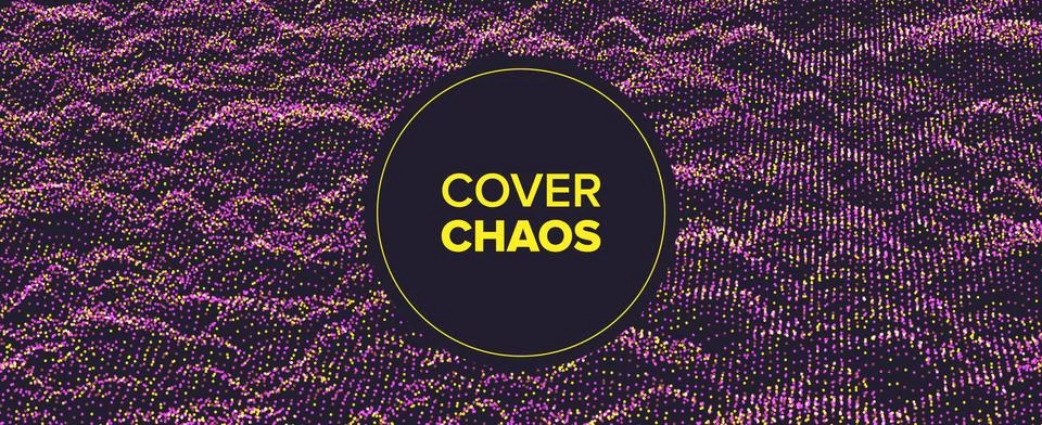 Dot Abstract Background Vector. Graphic Particles. Wavy Chaos. Dynamic Wave Illustrazione stock