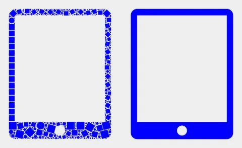 Dot and Flat Vector Mobile Organizer Icon 스톡 일러스트