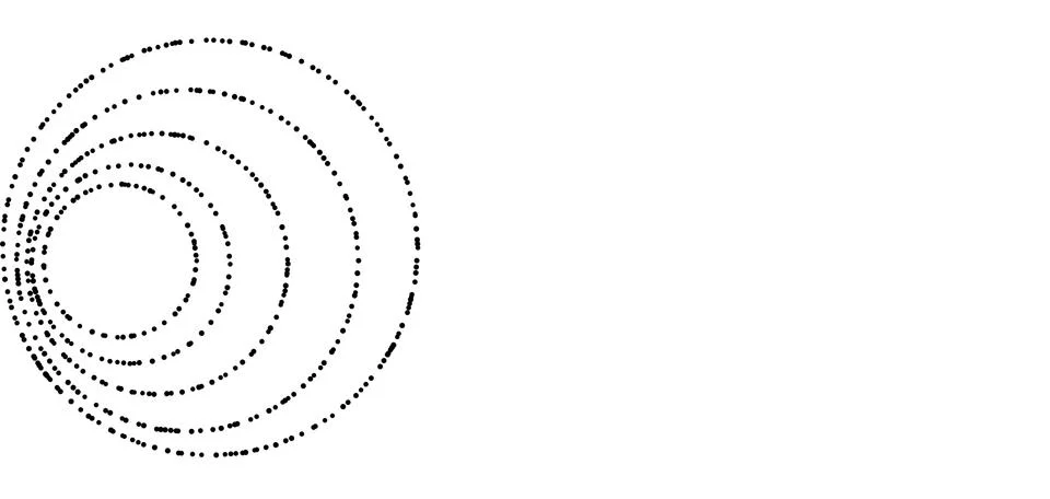 Dot and line consisting of abstract graphics. Stock Illustration