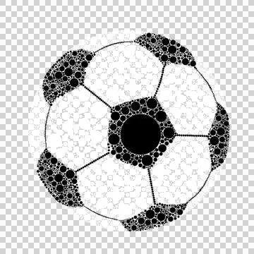 Dot Black And White Circular Geometric Pattern circle Stock Illustration