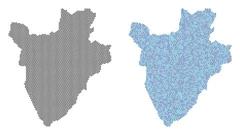 Dot Burundi Map Abstractions Stock Illustration