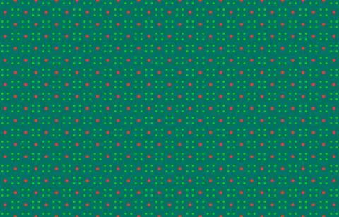 Dot Christmas pattern, minimalist polka dot red and green background, Stock Illustration