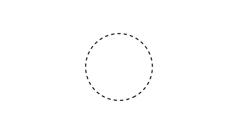 Dot circle frame animation isolated on white background Stock Footage 342390846