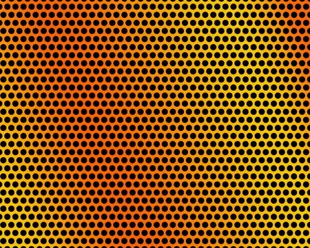 Dot circle pattern with yellow gradient background Stock Illustration