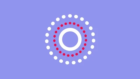 Dot Circle Rotate Animation Video Stock Footage 126022768