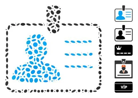 Dot Collage Badge Stockillustratie