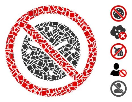 Dot Collage No Clock Illustrazione stock