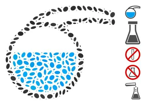 Dot Collage Special Retort 스톡 일러스트