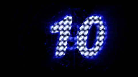 Dot Countdown 10 digit Stock Footage 565594