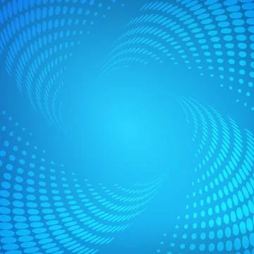 Dot cycle on modern blue abstract background Stock Illustration
