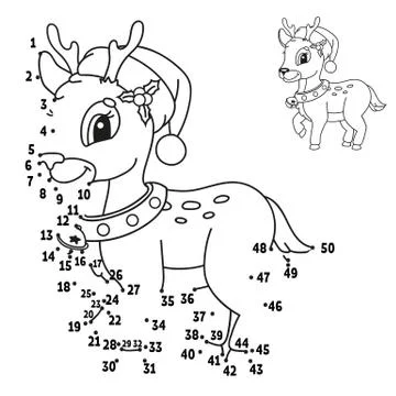 Dot to dot. Draw a line. Handwriting practice. Learning numbers for kids. Edu Stock Illustration