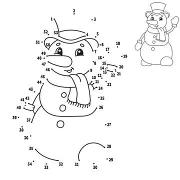 Dot to dot. Draw a line. Handwriting practice. Learning numbers for kids. Edu Illustrazione stock