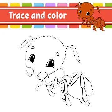 Dot to dot game. Draw a line. For kids. Activity worksheet. Coloring book. Wi Stock Illustration