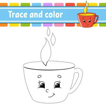 Dot to dot game. Draw a line. For kids. Activity worksheet. Coloring book. Wi Stock Illustration