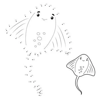 Dot to dot games for children Stock Illustration