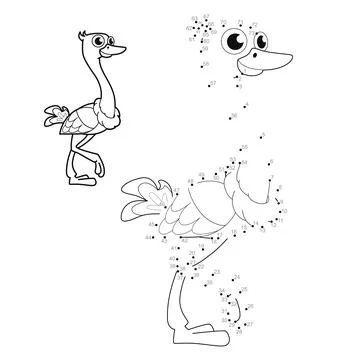 Dot to dot games for children Stock Illustration