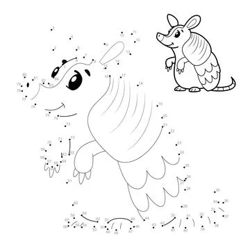 Dot to dot games for children Stock Illustration