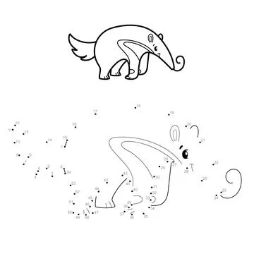 Dot to dot games for children Stock Illustration