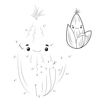 Dot to dot games for children Stock Illustration