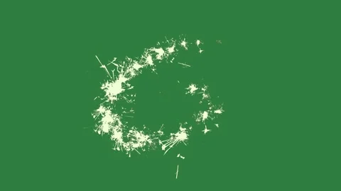 Dot Dynamic With Paint Isolated Green Screen Stock Video Stock Footage 338014951
