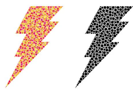 Dot Execute Mosaic Icons Stock Illustration