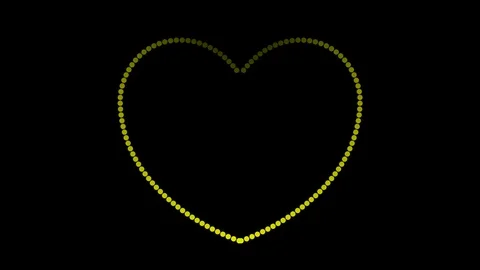 Dot fill love Stock Footage 94997047