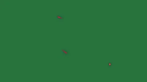 Dot Flying With Fire On Green Screen Chroma Key Background 库存影片 338011708