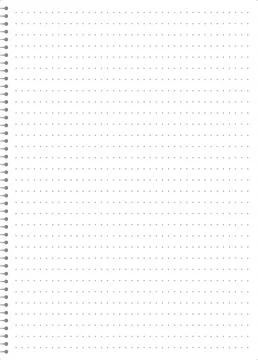 Dot grid paper with spiral binding, perfect for bullet journals and creativ.. Stock Illustration