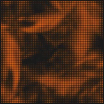 Dot halftone background. Spotted digital pattern. Vector Stock Illustration