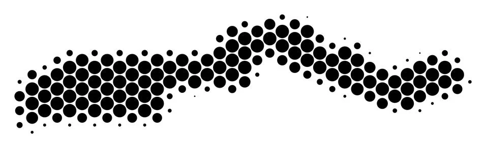 Dot Halftone The Gambia Map Stock Illustration