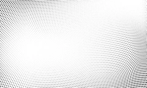 Dot halftone wave pattern abstract background Stock Illustration