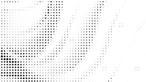 Dot halftone wave pattern, abstract vector background Stock Illustration