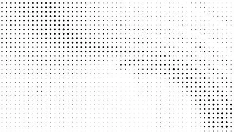Dot halftone wave pattern, abstract vector background Stock Illustration