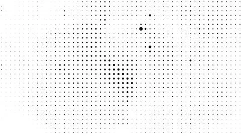 Dot halftone wave pattern, abstract vector background Stock Illustration