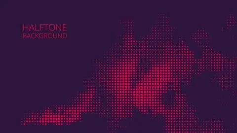 Dot halftone wave pattern, abstract vector background 스톡 일러스트