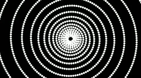 Dot hypnotize Stock Footage 18007381