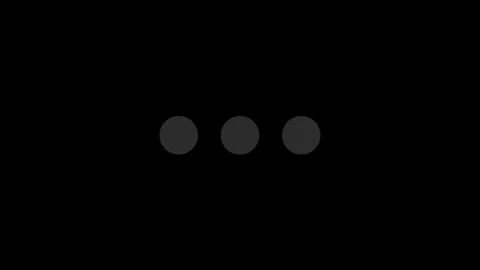 Dot icon, Typing loading dots on black b... | Stock Video | Pond5