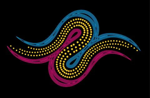 Dot line background vector art Stock Illustration