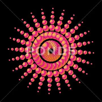 Dot line background vector art Stock Illustration