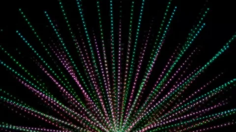 Dot line center of stage VJ loop Stock Footage 71256689