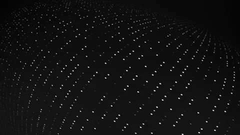 Dot lines abstraction black white looped Stock Footage 170944178