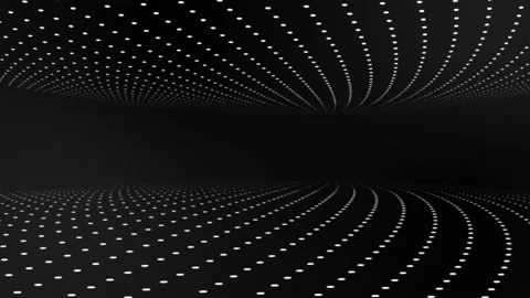 Dot lines abstraction black white looped Stock Footage 170944307