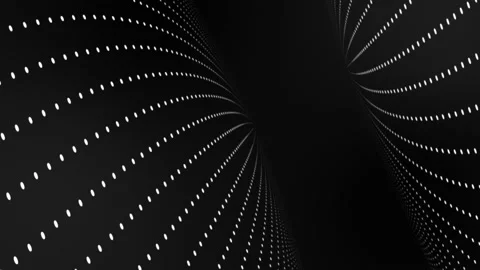 Dot lines abstraction black white looped Stock Footage 170944394