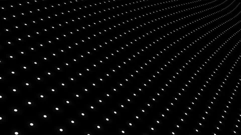 Dot lines abstraction black white looped Stock Footage 170944482