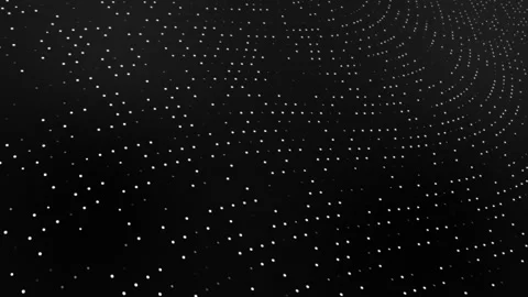 Dot lines abstraction black white looped Stock Footage 170945430
