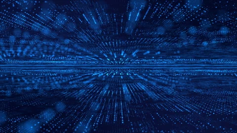 Dot Lines on Blue Grid Animation Background Stock Footage 244830187