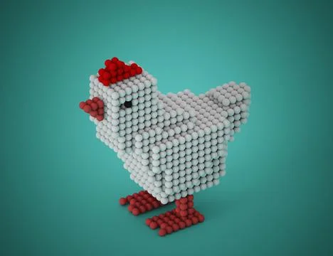 Dot Little Chicken Stock Illustration